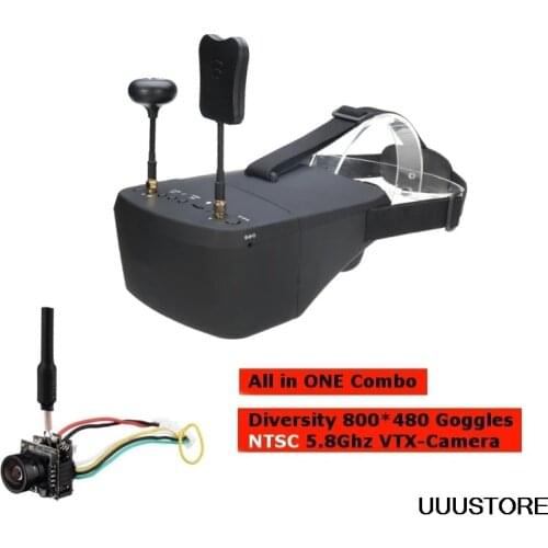 EV800D 5 Inch 800*480 Headset HD DVR Diversity FPV Goggles RC Drone+700TVL Mini FPV VTX Camera All in ONE Combo for FPV RC Drone