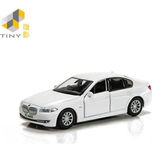 Tiny 1:64 BMW 5 Series F10 White Simulation Model Car