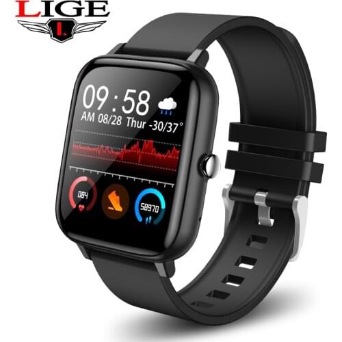 LIGE New Smartwatch Activity Tracking Heart Rate Blood Pressure Monitoring Bluetooth Calling Watch Sports Waterproof Smartwatch
