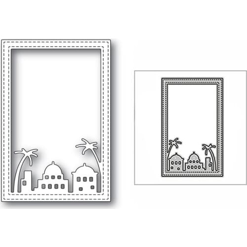 New Villa Double Stitched Rectangle 2020 Metal Cutting Dies for DIY Scrapbooking and Card Making Decor Embossing Craft No Stamps