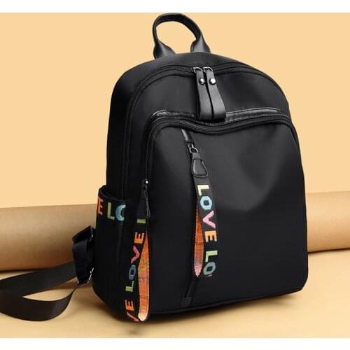 Trendy fashion ladies backpack Oxford cloth waterproof multifunctional travel outdoor backpack female casual student school bag