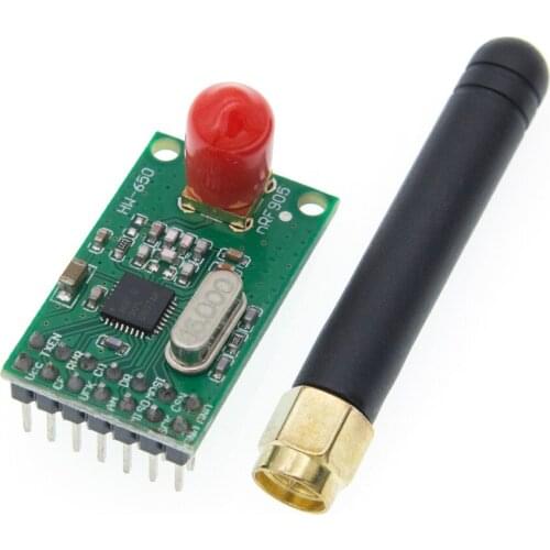 NRF905 Wireless Transceiver Module Wireless Transmitter Receiver Board NF905SE With Antenna FSK GMSK 433 868 915 MHz