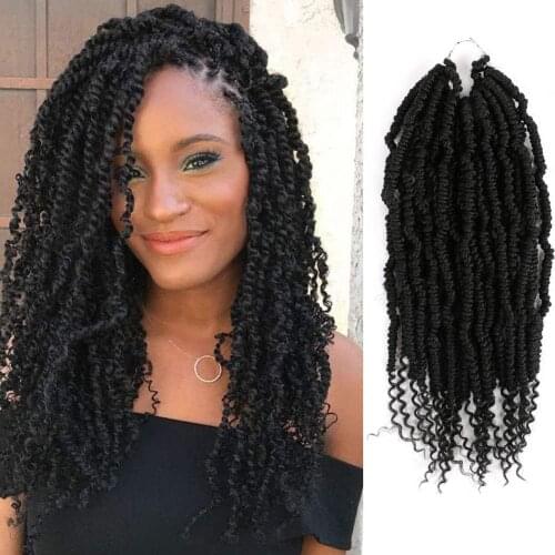 MTMEI HAIR Bomb Twist Crochet Hair 12 Inch 24 Strands Spring Twist Hair Black Brown Bug 60g/pack Ombre Braiding Hair Extensions