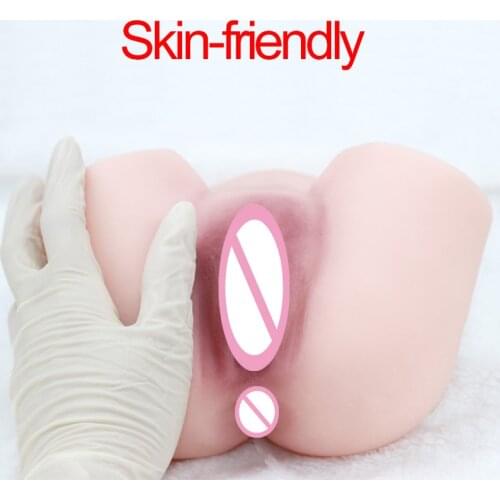 Male Masturbator Sex Dolls Artificial Realistic Couples Anus Vagina Toys For Man Female Buttocks Pocket Pussy Tools Soft Deep 18