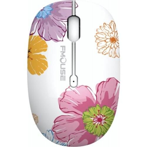 FMOUSE M101 Bluetooth Mouse, 2.4G Wireless Computer Mouse with USB Receiver