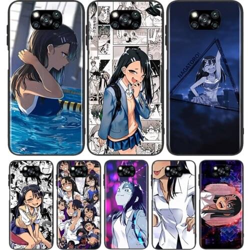 Nagatoro San Anime For Xiaomi Poco X3 NFC M3 M2 X2 F3 F2 Pro C3 F1 Mi Play Mix 3 A2 A1 6X 5X Soft Phone Case