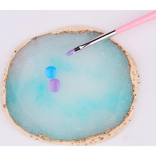 Resin Nail Art Palette Mixing Palette Color Mixing Pigment Plate Polish Holder Nail Art Painting Gel Palette Manicure Tools BZY6