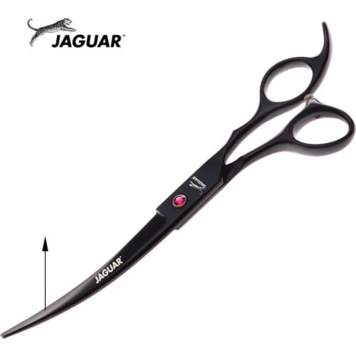 Pet Scissors 7" Upward Curved Pet Grooming Scissors Professional Black Shears Barber Using Dogs & Cats