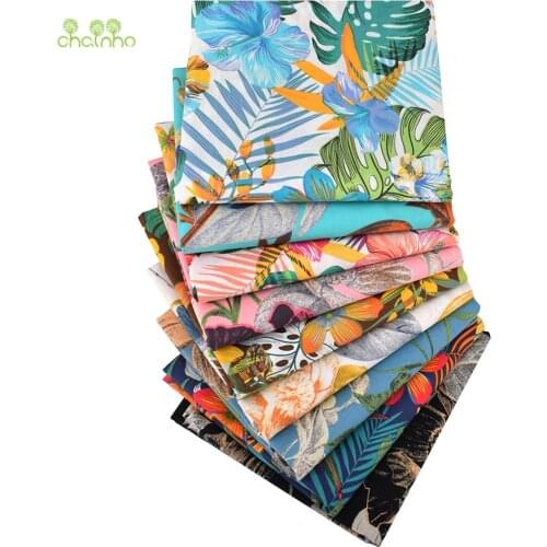 Printed Plain Cotton Fabric,Rain Forest With Ink,DIY Sewing Quilting Poplin Material For Baby&Childrens Shirts,Skirts&Dress