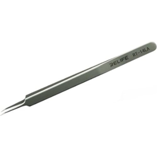 RELIFE RT-14LA High-Precision Stainless Steel Tweezersa Chip Dedicated Tweezers For Chip Motherboard Repair