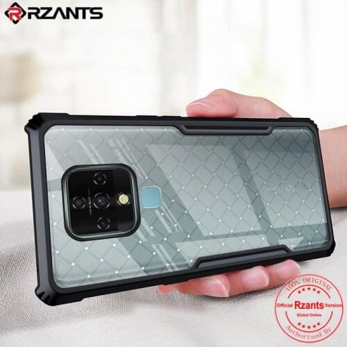 Rzants For Tecno Camon 16 Case Hard [Blade] Shockproof Slim Crystal Clear Cover funda Casing