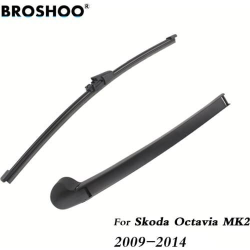 BROSHOO Car Rear Wiper Blade Blades Back Windscreen Wiper Arm For Skoda Octavia MK2 Hatchback (2009-2014) 405mm,Car Styling