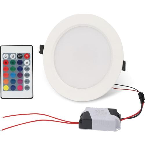 5W 10W RGB LED Panel Light With Remote Control Round Downlight Lamp Ceiling Lights Indoor Lighting Spot Led Lights Decor