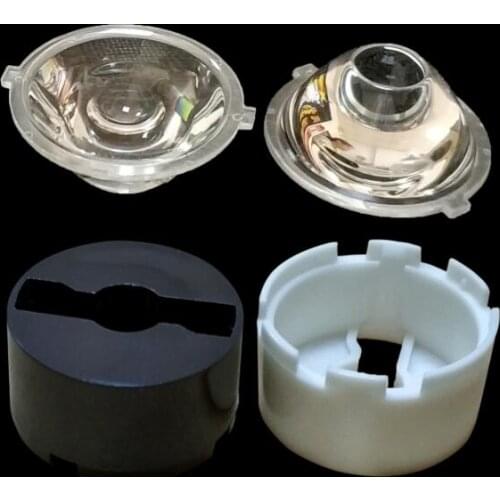 #TASI-22.5 Led Lens Sets, Lens Diameter: 22.5mm, With Holder Size: 25X13.55mm, 25 degree, Concave Clean Surface, PMMA