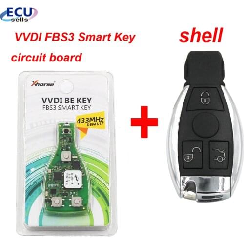 XHORSE VVDI Universal FBS3 Keyless Entry Smart Key 315Mhz /433Mhz ​For Mercedes Benz FBS3 With Push Botton Start