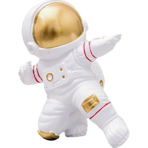 Spaceman Statue Character Flowerpot Ornaments Desk Miniature Creative Modern Ceramics Flat Back Home Decoration Accessories