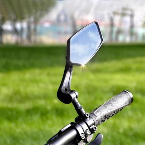 Bicycle Handlebar Reflector Rear View Mirror Mountain Bike Electrical Bike HD Wide-Range Adjustable Angles Mirror HOT