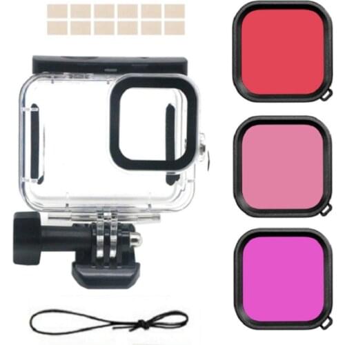 Waterproof Housing Case for GoPro Hero 9 8/7/6 5 /4 3+ Diving Protective Underwater Dive Cover Lens Filters GoPro Accessories