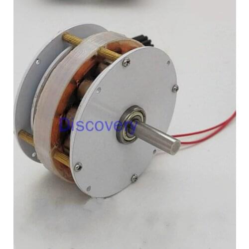 Top Quality 15w Miniature Disc Ironless Core Generator Low Speed High Efficiency Unobstructed Wind Power Hydraulic
