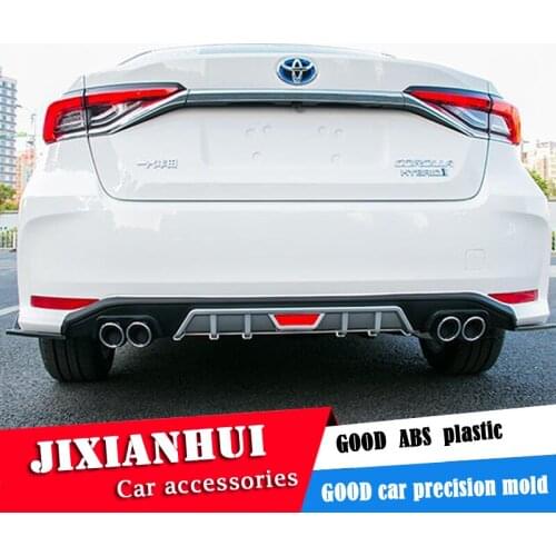 For Corolla Body kit spoiler 2019-2020 For Toyota Corolla ABS Rear lip rear spoiler front Bumper Diffuser Bumpers Protector