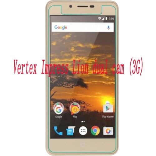 Tempered Glass Film FOR Vertex Impress Lion dual cam (3G) Screen Protector Premium Scratch-proof Protective Front Glass Film