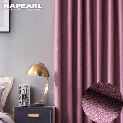 NAPEARL 1 Piece Full Shading Curtains Faux Denim in Good Quality Bedroom Blackout Windows Elegant Solid Design