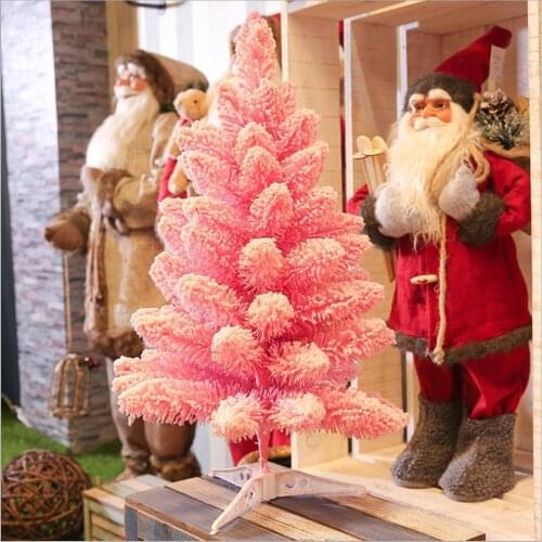 0.9mm Pink Christmas Tree for Home Xmas Decorations Supplies Festival Party Ornament