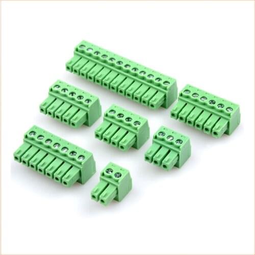10pcs KF2EDGK-3.81MM Spacing Connector 2P/3/4/5/6/7/8/9/11-18 Screw Terminal Block Connector amphenol connector