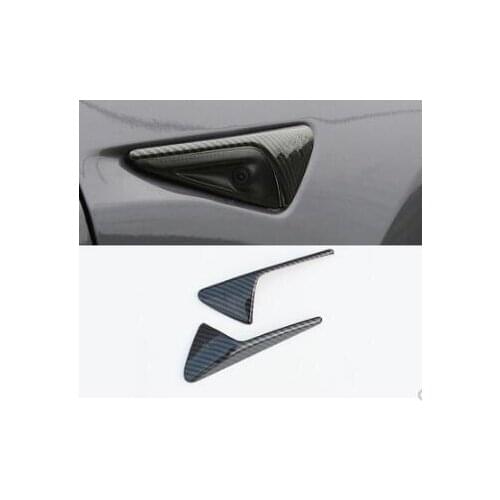 2pcs car Front fender side mark adornment body decorative sticker with For Tesla Model3 model 3