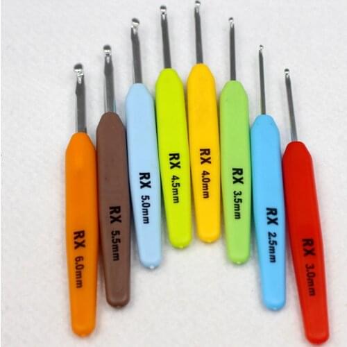2018 Special Offer Hot Sale Tool Sets Crochet Knitting Tools Tool Set 8pcs Sets Of Thick Plastic Handle 2.5-6.0
