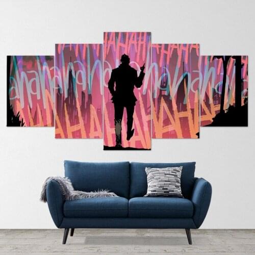 5 Pieces Wall Art Canvas Painting Figure Abstract Poster Modern Home For Decoration Living Room Modular Pictures Framework