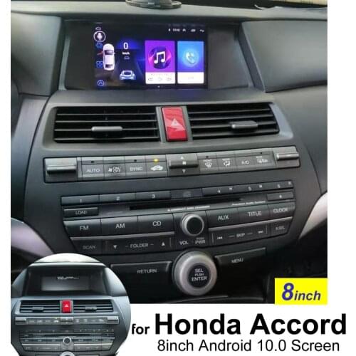 8inch Android 10.0 Car Stereo Multimedia Player For Honda Accord 8 2013 2009 2010 2011 2012 Navigation GPS Bluetooth Head Unit