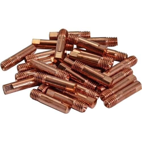 ABSF 20pcs CO2 Mig Contact Tips 0.8x25mm For MB15 15AK Mag Mig Welding Torch Consumables Accessories