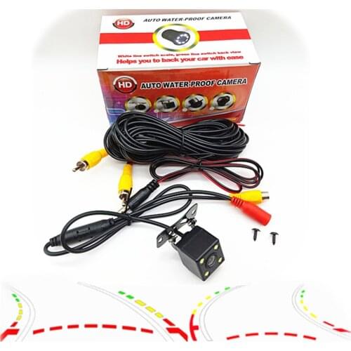 CCD Backup Rear View Reverse parking Camera For Android DVD Monitor Car Intelligent Dynamic Trajectory Moving Guide Parking Line