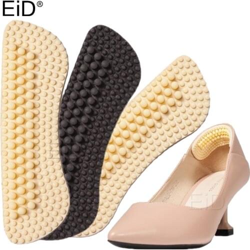 EiD 4D Silicone Gel High Heels Granules Massage shoes Cushion for Women man Heel Liner Grips Protector Sticker Pain Relief Foot
