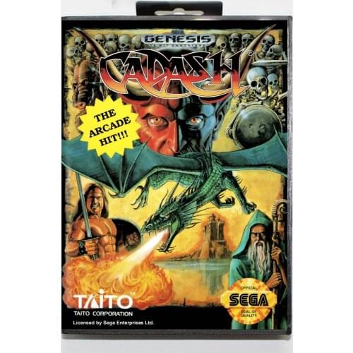 Cadash Game Cartridge 16 bit MD Game Card With Retail Box For Sega Mega Drive For Genesis
