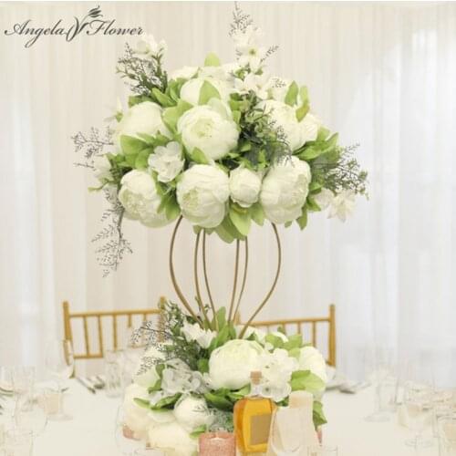 Artificial Flower Ball Match Same Garland Flower Wreath Decor Wedding Arch Backdrop Table Centerpiece Silk Peony Flower Bouquet