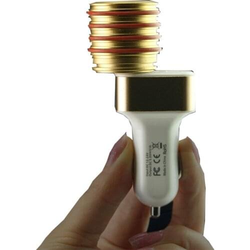 Luxury Gold Car Incense Burner Electric Vaper Smoke Diffuser Incense Holders Mini Incensario Usb Portable Air Purifier AC50XX