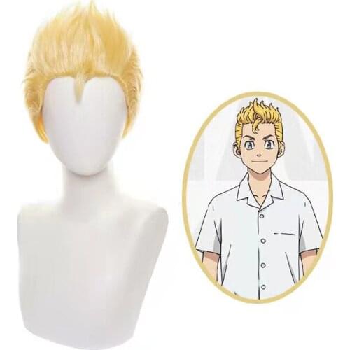 Tokyo Revengers Chifuyu Matsuno Short Wig Cosplay Costume Heat Resistant Synthetic Hair Men Women Carnival Party Wigs