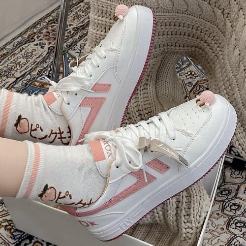 2021 Spring New Women Sneakers Shoes Fashion Casual Shoes Platform Sneakers Women Shoes Student Shoes Plus Size 40 Shoes