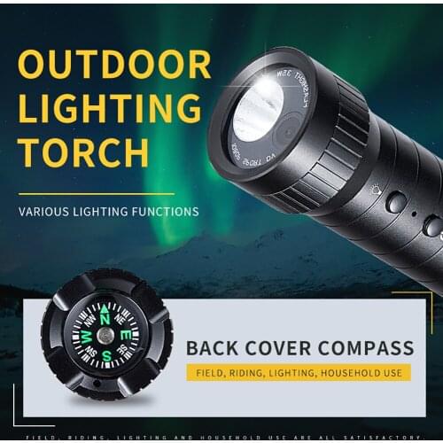 Motorcycle Mini Lighting Action Cam Waterproof Durable 1080P Helmet Sports Camera Flashlight Loop Recording Webcam Accessories