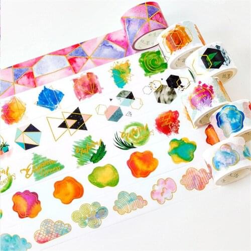 30mmx5m cartoon tapes color Dividing Stickers border masking adhesive paper washi tape DIY Scrapbooking Hand account