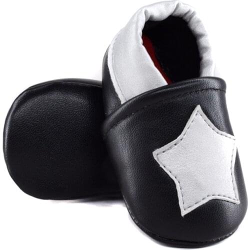 2018 New star pu leather Baby moccasins First Walker Soft Bottom Non-slip Baby Shoes Kids Leather infant Prewalkers Boots