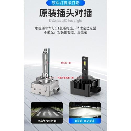 NVEL D1S, D2S, D3S,D4S 6000K LED CAR CHEADLIGHTS 72W/8000Lm car LED lights bulbs 12V GLOWTEC