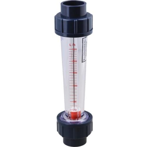 250-2500L/H Plastic Tube Type Liquid Water Rotameter LZS-25 Flow Meter