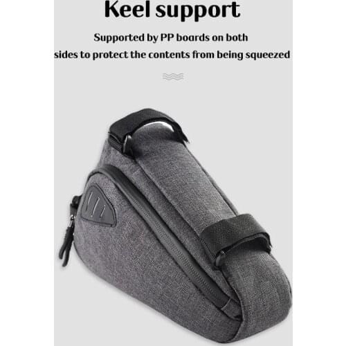Durable Cycling Bag Bicycle Frame Triangle Pouch Dust-proof Waterproof Cycling Front Bag Storage Pouch Frame Bags Bike Accessory