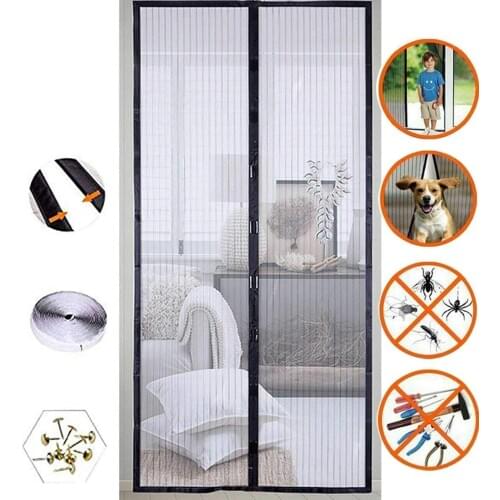 120 x 210cm Premium Magnetic Screen Premium Summer Anti Mosquito Insect Fly Bug Curtains Automatic Closing Door Screens Mesh Net