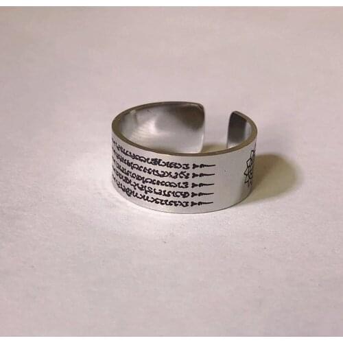 Thai original temple amulets, five verses of the Scriptures of Cuba Gishna, ring to make a fortune, safe and healthy popularity