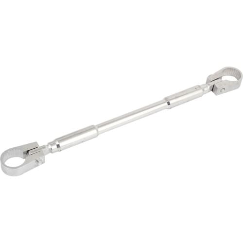 Uxcell Motorbike Engine Speed Handlebar Stabilizer Lever Bar Rod Silver Tone