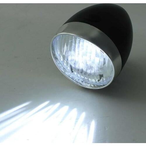 Vintage Retro Bicycle Bike Front Light Bike Headlight with 3 LED 160 Degree Wide Vision Bike Accessory ALS88